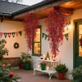 thumbnail image 4 of Bwiyojiz Décorations Décoration Maison de Noël Poinsettias Rouges Vignes Artificielles, Cadeaux pour Maman, 4 of 9