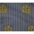 thumbnail image 4 of oneOone Cotton Flex Grayish Blue Fabric Chevron|Floral & Women Block Quilting Supplies Print Sewing Fabric By The Yard 40 Inch Wide, 4 of 4