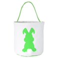 thumbnail image 1 of Bolsas de cesta de conejito de Pascua para niños, lona de algodón, regalo y huevos, bolsa de caza, colas esponjosas, conejo impreso, juguetes de lona B, 1 of 2