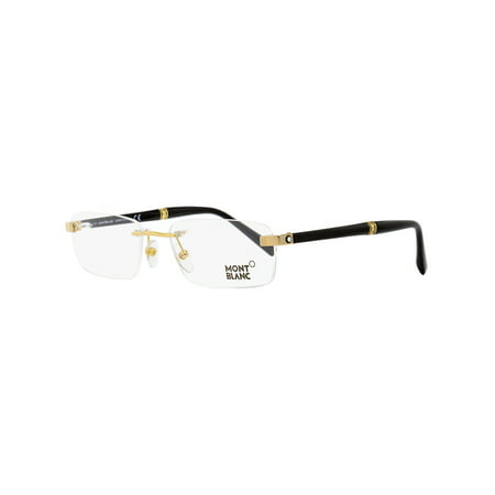 Montblanc Rimless Eyeglasses MB9101 E69 Yellow Gold/Black 53mm