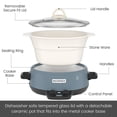 thumbnail image 4 of Magnifique 5-Quart Slow Cooker with Stoneware Manual Warm Setting, Blue, 4 of 7