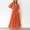 Orange, variant on Patlollav Womens Summer Short Sleeve Open Waist Cross Elastic Dress Party Dress Beach Maxi Dress