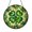 Acrylic 3.5 Inch, variant on Lucky Four Leaf Clover Stained Glass Window Hanging, Round Sun Catcher, Nature-Themed Home Decor, Unique Gift Idea