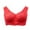 Red, variant on Women Bras Push Up Plus Size Sports Extra-Elastic Breathable Lace Trim Bra V-Neck Seamless Bra Feature Hook and Eye Closure Bralette Bra Style Y-637 , Black 50
