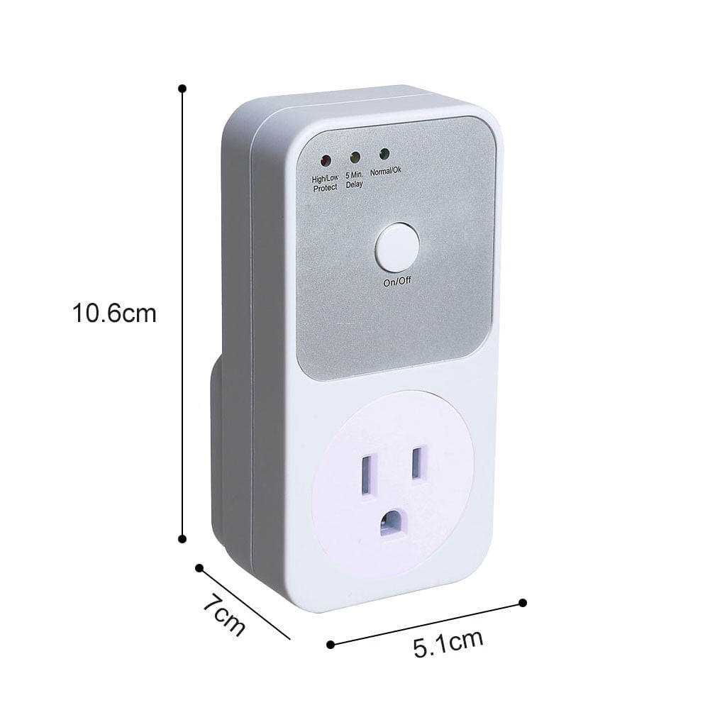 1PC Multi-func Refrigerator Voltage Protector Socket Switch Automatic Power Surge ProtectionWashing Refrigerator Protect 110V