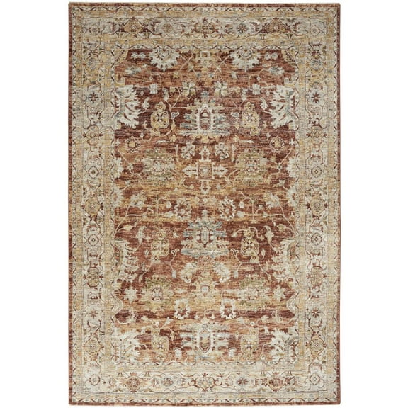 Nourison Petra 7'10" x 10'4" Rust Indoor Rug