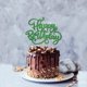 thumbnail image 5 of Topper para pastel Feliz Cumpleaños con brillo verde Crseniny, 5 of 7