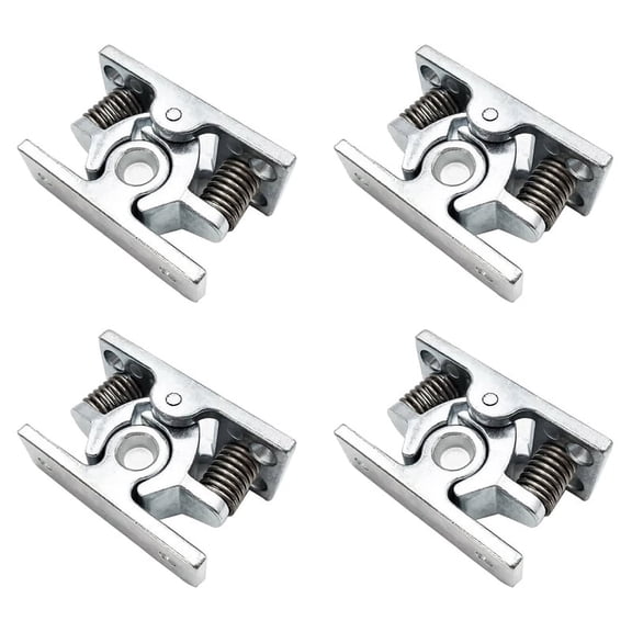 4Pcs Spring Loaded Door Easy Lock Stop Catch Release Clamp Double Roller Catch (Mp-4)