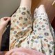thumbnail image 1 of Pantalones cortos de dormir con estampado Floral para mujer, ropa de dormir de estilo coreano, ropa de casa, ropa de habitación con cintura elástica, Verano, 1 of 4
