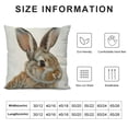 thumbnail image 5 of Bunny Pillow Covers, Easter Throw Pillows Cover, Bunny Pillow Covers " Reversible Decorative Pillowcase Cushion Cover for Sofa Bed,Farmhouse Kids Room Decor,Gift for Rabbit Lovers Kids, 5 of 5