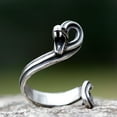 thumbnail image 4 of ZMY Home Stainless Steel Snake Ring with Open Mouth and Coiled Body Punk Style Jewelry (10), 4 of 6