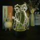 thumbnail image 2 of Lámpara LED de anime Saga Of Tanya The Evil shaofei luz de noche 3D para decoración de dormitorio, 2 of 5