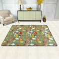thumbnail image 2 of XMXT Non-Slip Area Rug, Autumn Mushroom Squirrel Polyester Rugs for Living Room, 36 x 24 inches, 2 of 9