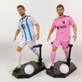 thumbnail image 4 of Estrella de fútbol de la vida real de la Copa Mundial Messi C Rombade muñeco soldado hecho a mano adorno de moda para oficinista, 4 of 5
