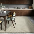 thumbnail image 6 of Luxe Weavers Modern Geometric Wave Cream 9x12 Area Rug, Stain Resistant Carpet, 6 of 9