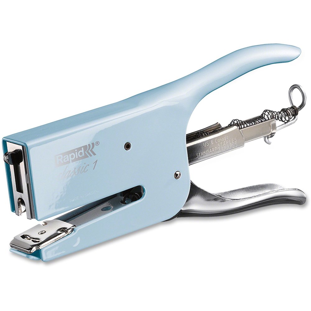 Rapid Retro Classic K1 Plier Stapler, Light Blue
