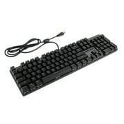 New E-Sport Gaming Keyboard Black Switch Mechanical 104 Keys For Pc Laptop