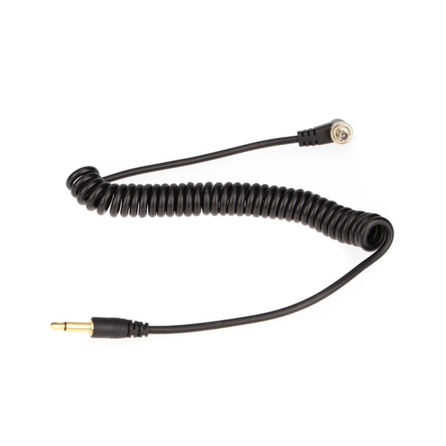 câble de synchronisation Flash 3,5 mm avec vis Lock à Homme de Flash pour Canon Nikon PC PIXE