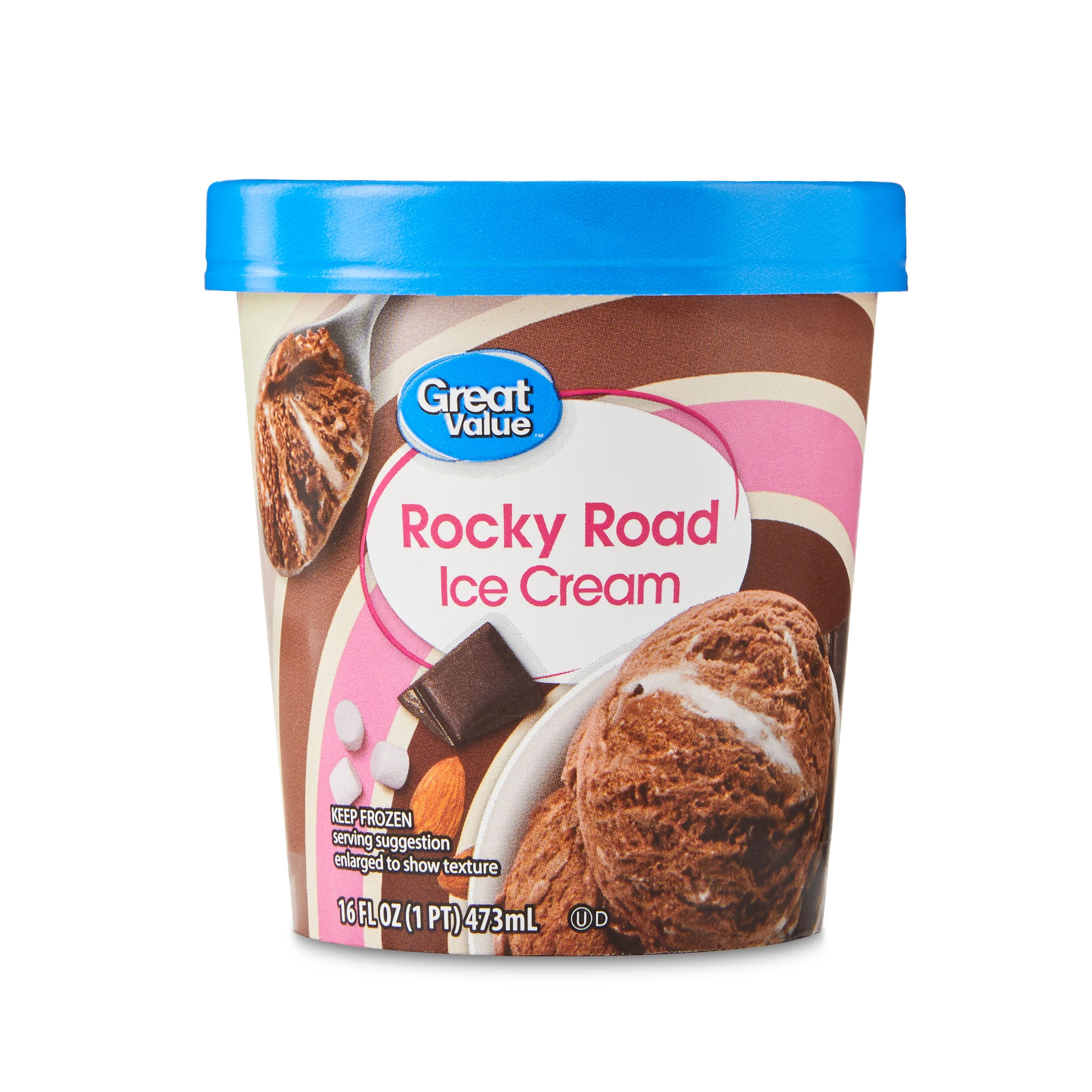 Great Value Rocky Road Ice Cream 16 Fl Oz Walmart Com Great Value Rocky Road Ice Cream 16 Fl Oz Walmart Com