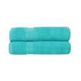 thumbnail image 2 of Superior Franklin 2-Piece Cotton Bath Sheet Set, Super Soft Quick Dry Fade Resistant Towels, Turquoise, 2 of 10