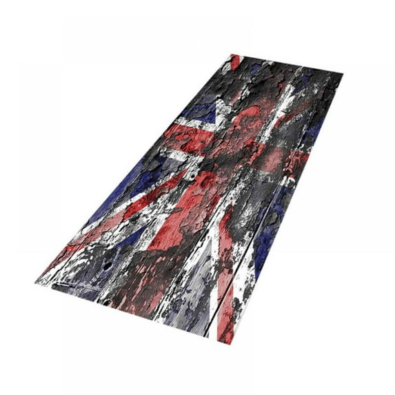 MarinaVida Colored Old Wooden Boards Print Bath Rugs Doormats,Non Slip Bathroom Rug Carpet