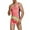 Pink, variant on Odeerbi Athletic Swimsuits for Men Outdoor Sports Leisure Erogenous Elastic One Piece Color Matching Quick Drying Swimsuit Green