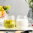 thumbnail image 3 of Youliang 500ml Clear Glass Mug Drinking Cup with Handle for Beverage Coffee Tea, 3 of 5