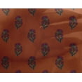 thumbnail image 4 of oneOone Georgette Viscose Rust Brown Fabric Floral Block Sewing Fabric By The Yard Printed Diy Clothing Sewing Supplies 42 Inch Wide, 4 of 4