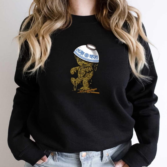 Mummy Ramen, Funny Halloween Graphic Tee, Japanese Food SW19761 Unisex Sweatshirt, Up to Size 5XL
