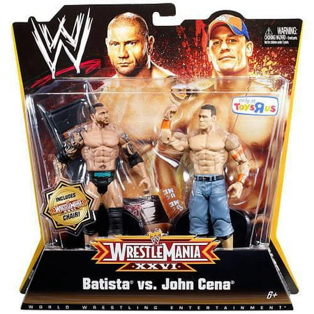WWE Wrestling WrestleMania 26 Batista vs. John Cena Action Figure 2-Pack