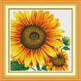 thumbnail image 2 of Abbracc Pattern Stamped Cross Stitch Kits for Beginners Handmade Craft 14CT 49x48cm 14CT, 2 of 8