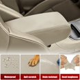 thumbnail image 5 of KBH Center Console Lid Armrest Cover for 2011-2020 Dodge Durango & Jeep Grand Cherokee, Leather Skin Upholstery Replacement for Car Accessories Interior, Beige, 5 of 6