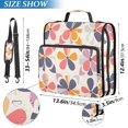 thumbnail image 2 of FORMRS Zipper Binder with Shoulder Strap 2-inch Ring 500 Sheet Capacity File Bag, Purple Retro Flower, 2 of 5