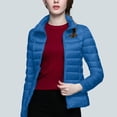 thumbnail image 4 of Women Lightweight Packable Puffer Jacket Stand CollorCasual Feather Down Coat Water Resistant Winter, 4 of 6