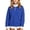 Blue, variant on SGMVNU Girls' Zip Neck Hoodie for Little Girls – Cozy Kids' Casual Sweatshirt with Stand Up Collar Lightweight Winter Layer Blue 9-10 Years