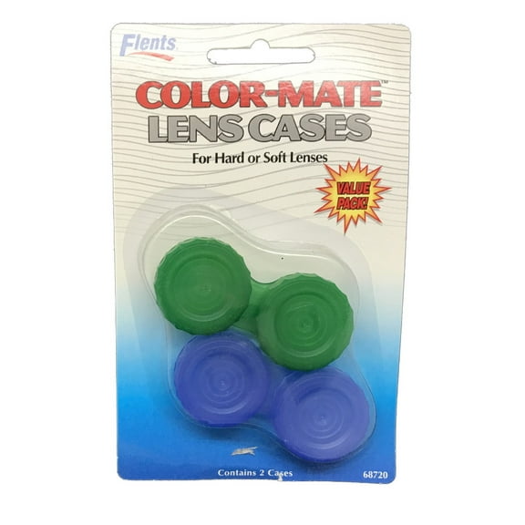 Two Color-Mate Lens Cases