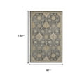 thumbnail image 4 of 2' x 3' Slate Grey Vintage Wool Accent Rug, 4 of 11