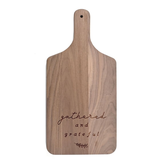 Creative Products Gathered and Grateful 8 x 17 Walnut Paddle Cutting Board