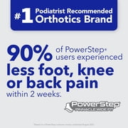 PowerStep Pinnacle Wide Fit Full Length Orthotic Shoe Insoles with Neutral Arch Support for Wide Feet & Plantar Fasciitis