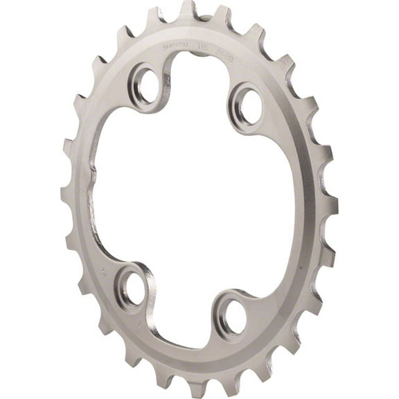 Shimano XT M8000 11-Speed Chainring - Silver Tooth Count: 24 Chainring BCD: 64 Shimano Asymmetric
