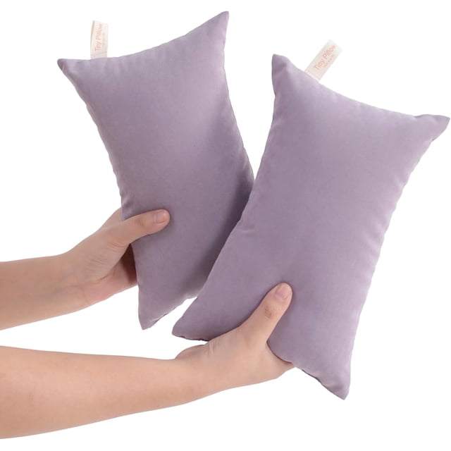 Tiny Pillows &#;xMicrofiber Mini Pillows for Travel Pets Soft Machine Washable Small Pillows for Neck Wrist Lumbar and Knee