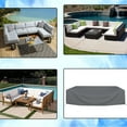 thumbnail image 2 of COVERS&ALL Patio Sectional Sofa Set Cover - Heavyduty 12 Oz. Waterproof, Durable Outdoor Furniture Table & Chair Set Cover with Airpockets & Drawstring (108" W x 82" D x 28" H, Grey), 2 of 8