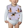 thumbnail image 6 of Zufioo German Shepherd Dog Print Toddler Adjustable Waterproof Bib, 11.6x15 Inch Feeding Bib Suitable for 6-24 Month Babies, 6 of 8