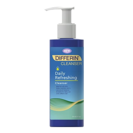Differin Daily Refreshing Cleanser, All Skin Types, Suitable for Oily Skin, Fragrance-Free, 6 fl (The Best Cleanser For Combination Skin)