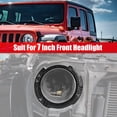 thumbnail image 2 of 1 par de soporte de retención de montaje de faro redondo de 7 pulgadas Unique Bargains ABS para Jeep Wrangler TJ 1997-2006 negro, 2 of 6