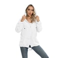 thumbnail image 6 of Baywell Spring Thin Jacket for Women, Fashion Waterproof Jacket, Insulated Coat Windbreaker Outdoor, White, L, 6 of 9