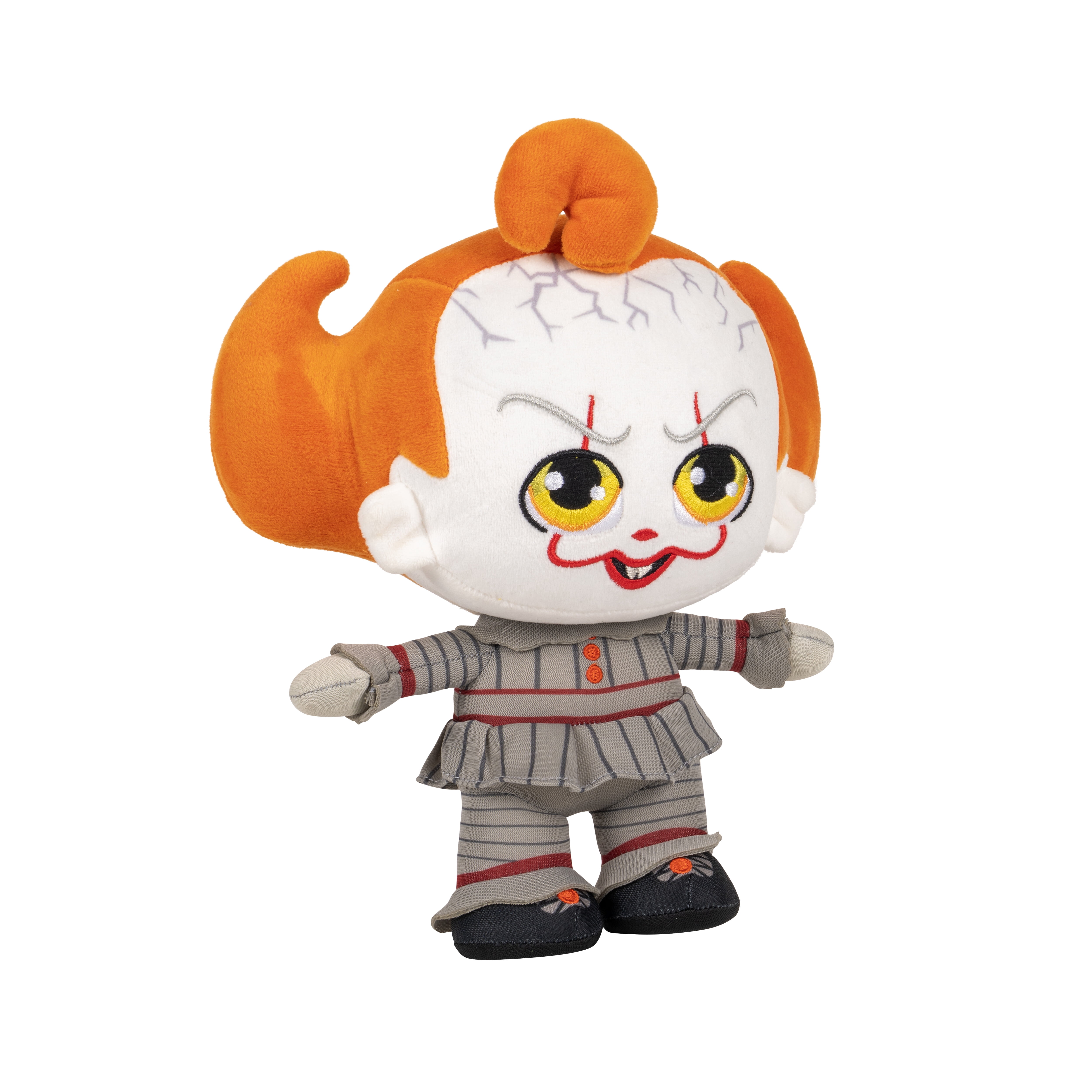 Warner Bros. IT 8 inch Pennywise Plush - Super-soft, Eerie, and Huggable Plush Toy - Official Licensed Jazwares Plush