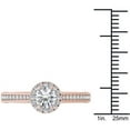 thumbnail image 4 of 1-1/4 Carat T.W. Diamond Single Halo 14kt Rose Gold Engagement Ring, 4 of 5