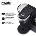 thumbnail image 4 of Keurig K-Cafe Coffee Maker, Single Serve K-Cup Pod Coffee, Latte and Cappuccino Maker, Comes with Dishwasher Safe Milk Frother, Coffee Shot Capability, Compatible With all K-Cup Pods, Charcoal, 4 of 6