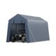 thumbnail image 1 of QinaQin Bodega portátil tipo carport de 10 x 15 pies con puerta enrollable ventilada y ventanas, refugio impermeable de uso rudo para moto, bici o herramientas, 1 of 8